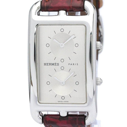 HERMESPolished  Cap Cod Deux Zones Steel Quartz Ladies Watch CC3.510 BF564359