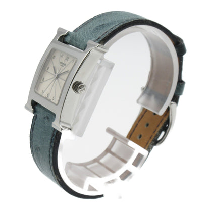 HERMES H watch Wrist Watch watch Wrist Watch HH1.210 Quartz Silver Stainless Steel Leather belt