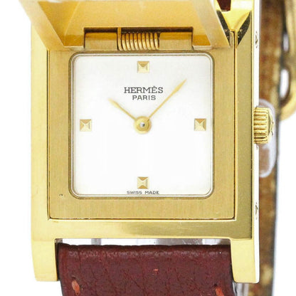 HERMES Medor Quartz Gold Plated Women's Dress Watch