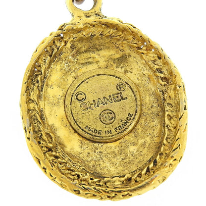 CHANEL Cocomark Necklace Pendant Vintage Gold Plated Ladies