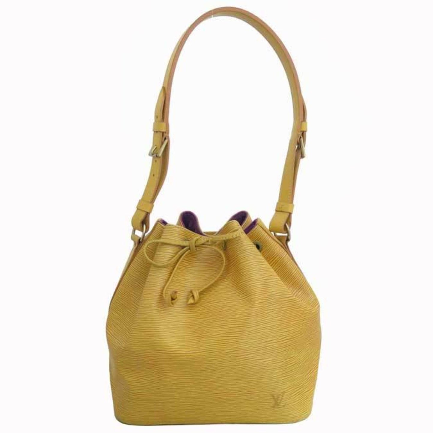 Louis Vuitton Bag Epi Petit Noe Yellow Leather Shoulder Drawstring Ladies M44109