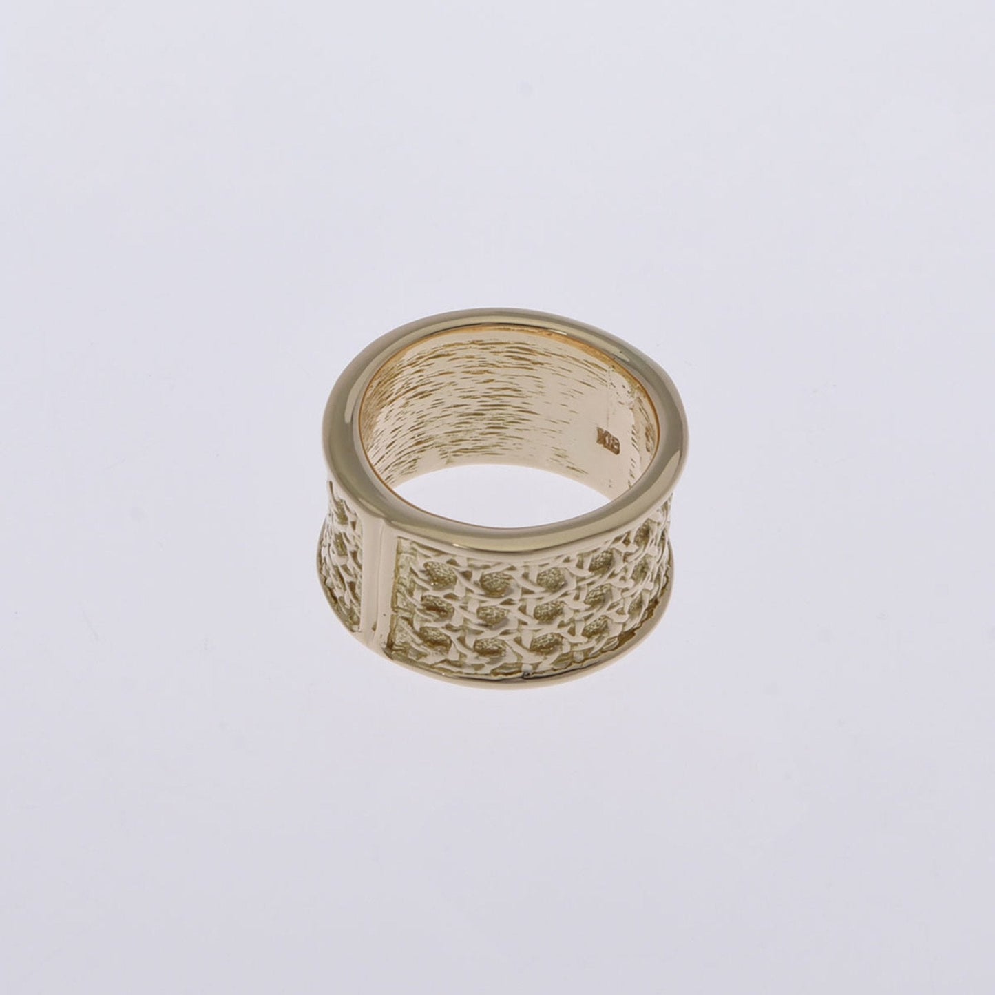 CHRISTIAN DIOR cannage scarf ring No. 11 ladies K18 yellow gold