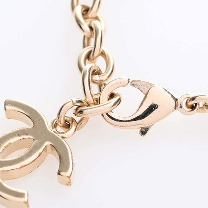 CHANEL Heart here mark bracelet B22 B gold ladies