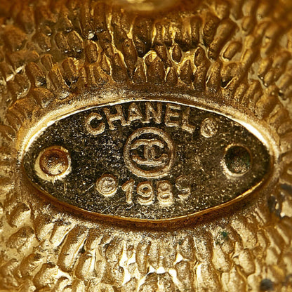 CHANEL earrings gold plated ladies