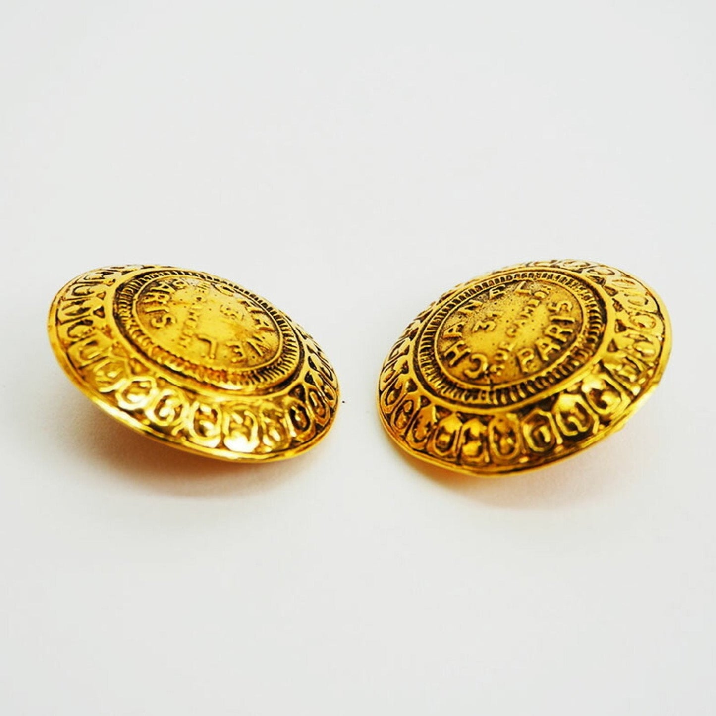 CHANEL Round Cambon Earrings