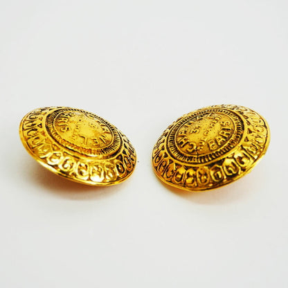 CHANEL Round Cambon Earrings