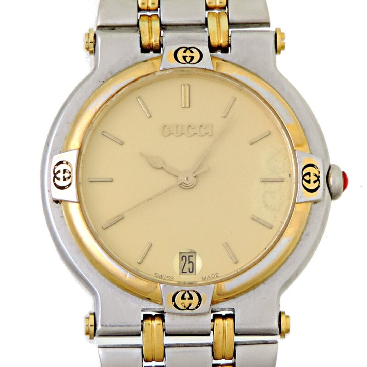 GUCCI round ladies/men's watch 9000M