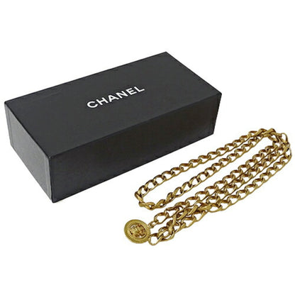 CHANEL belt Lady's chain gold money