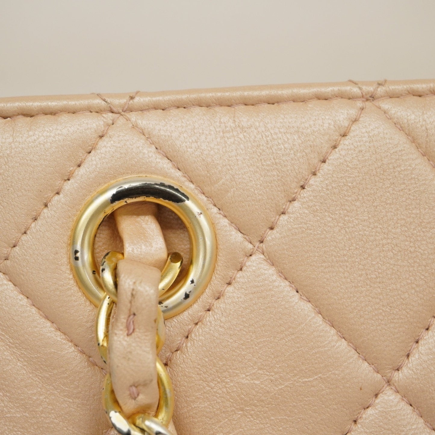 CHANEL   Matelasse Women's Leather Handbag Light Pink