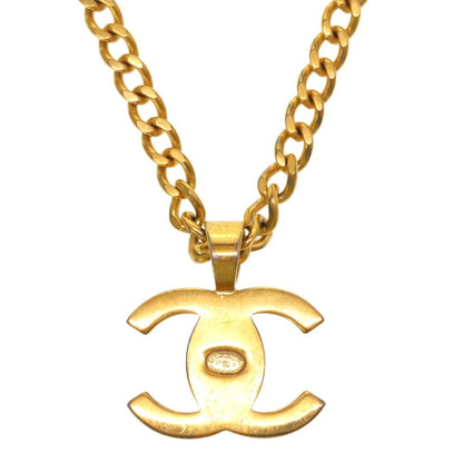 CHANEL Turnlock Cocomark 97P Gold Chain Necklace