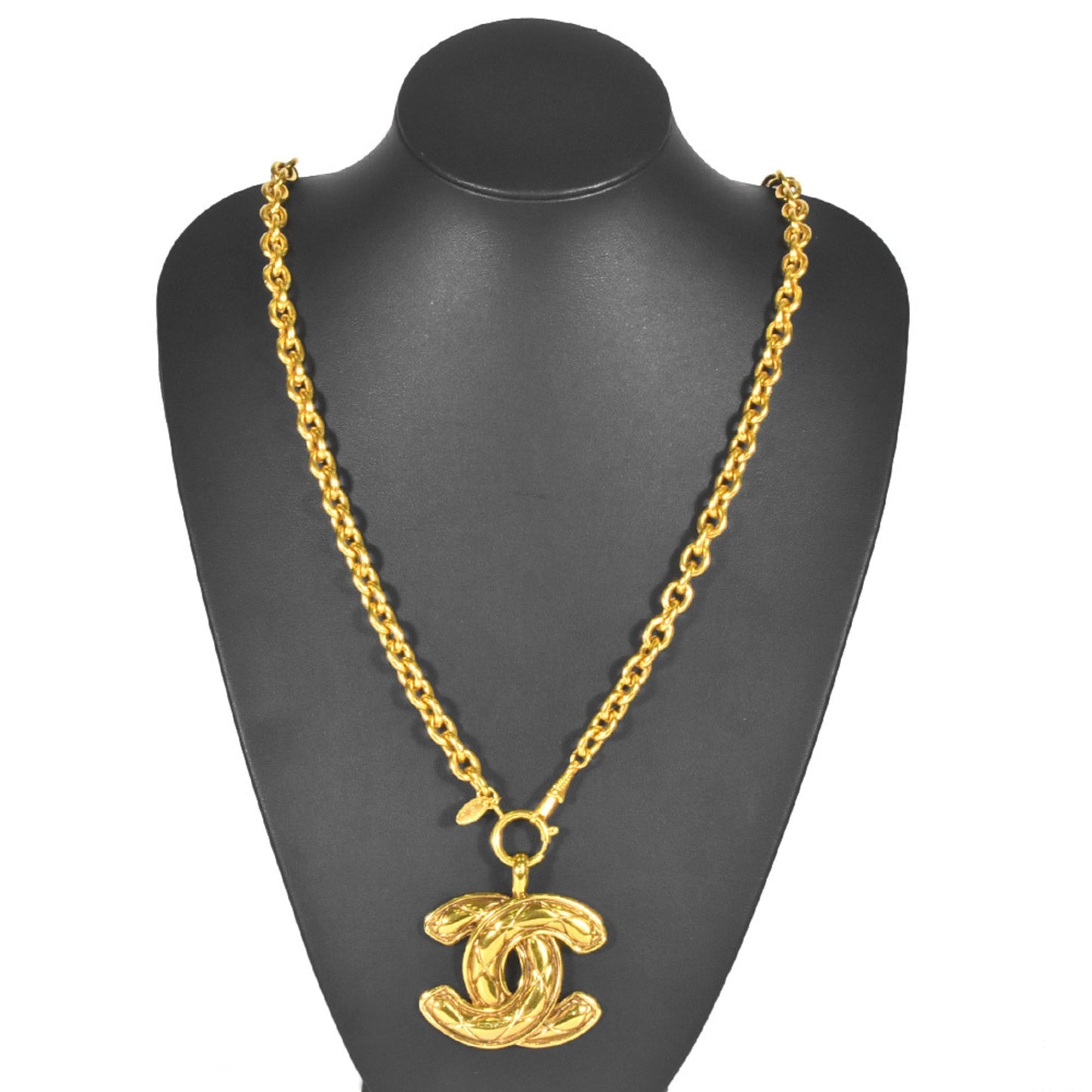 CHANEL Cocomark Matelasse Long Necklace 79cm