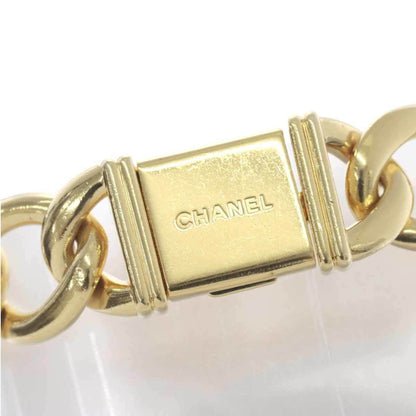 CHANEL Premier L size H0003 Vintage ladies watch K18YG yellow gold black dial quartz Premiere