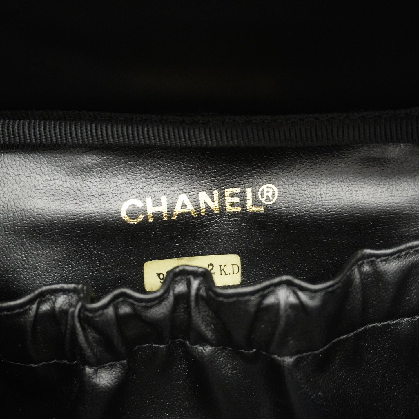 CHANEL   Vanity Bag Women's Caviar Leather Vanity Bag Black