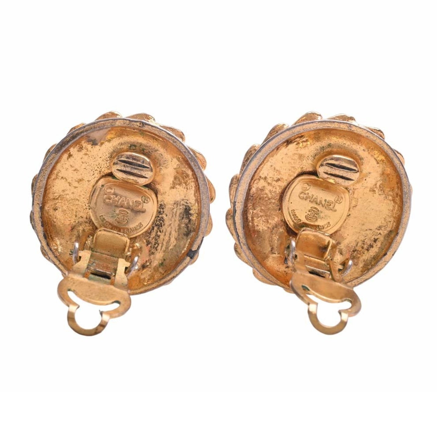 CHANEL Mademoiselle earrings gold ladies