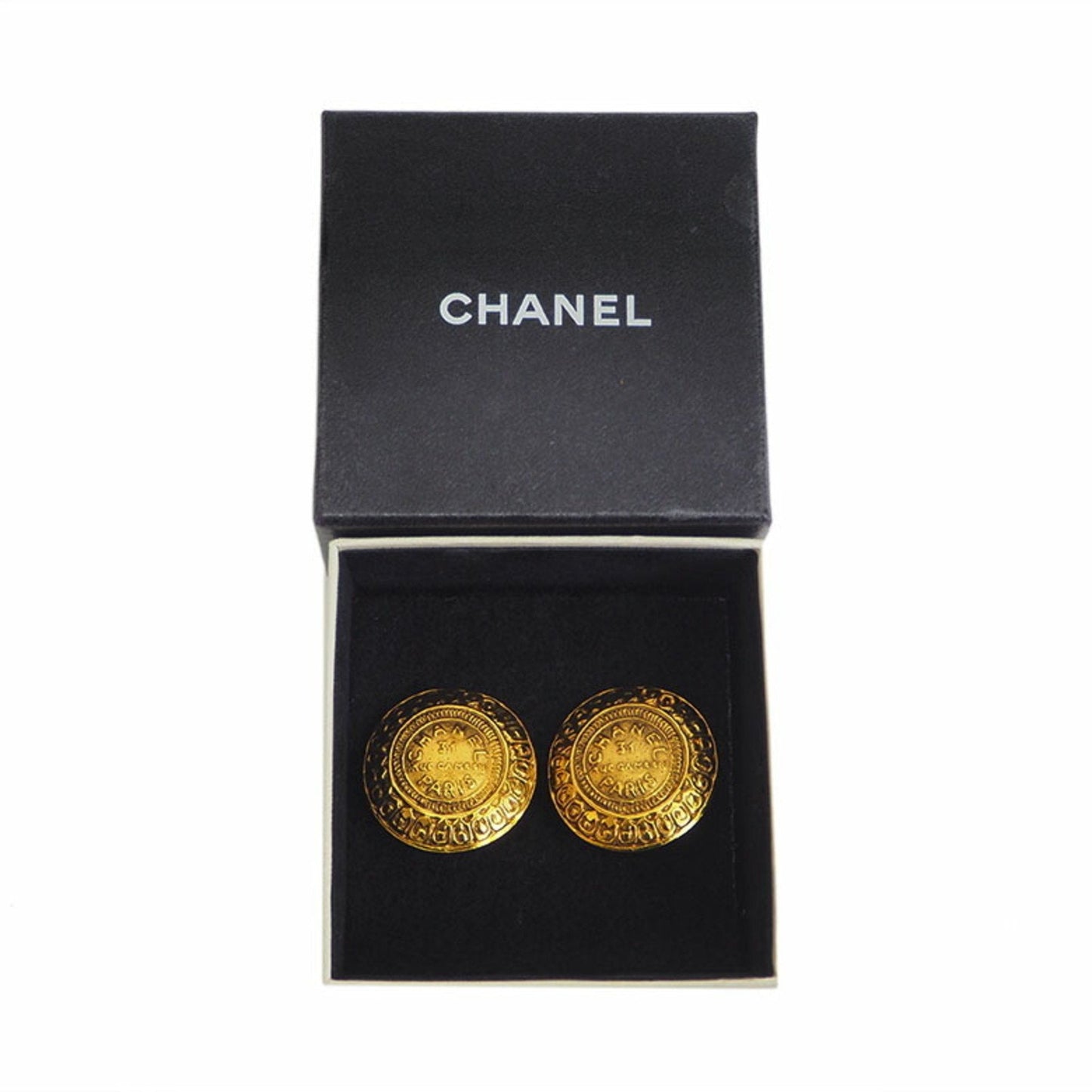 CHANEL Round Cambon Earrings