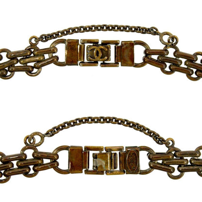 CHANEL choker necklace brown