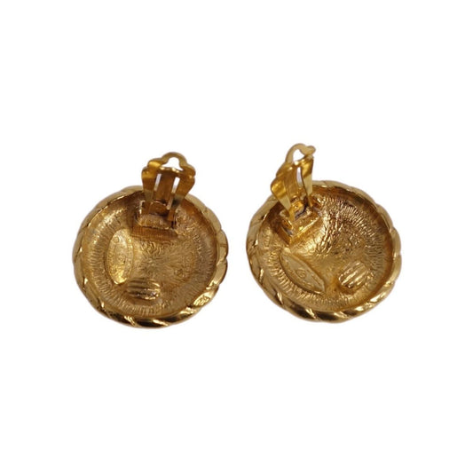 CHANEL earrings here mark ladies gold