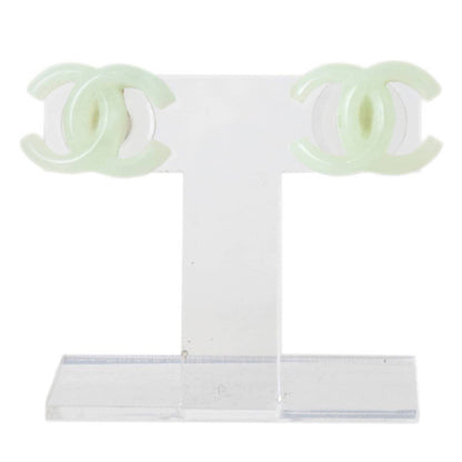 CHANEL/CHANEL Coco Mark Earrings Green SS 02???P 2g