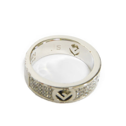 FENDI Ring F is S No. 10 Zirconia Silver Logo Clear 8AG929 6DM F0GGH Women's Accessories Jewelry