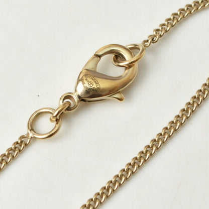 Chanel necklace pendant CHANEL here mark CC rhinestone gold