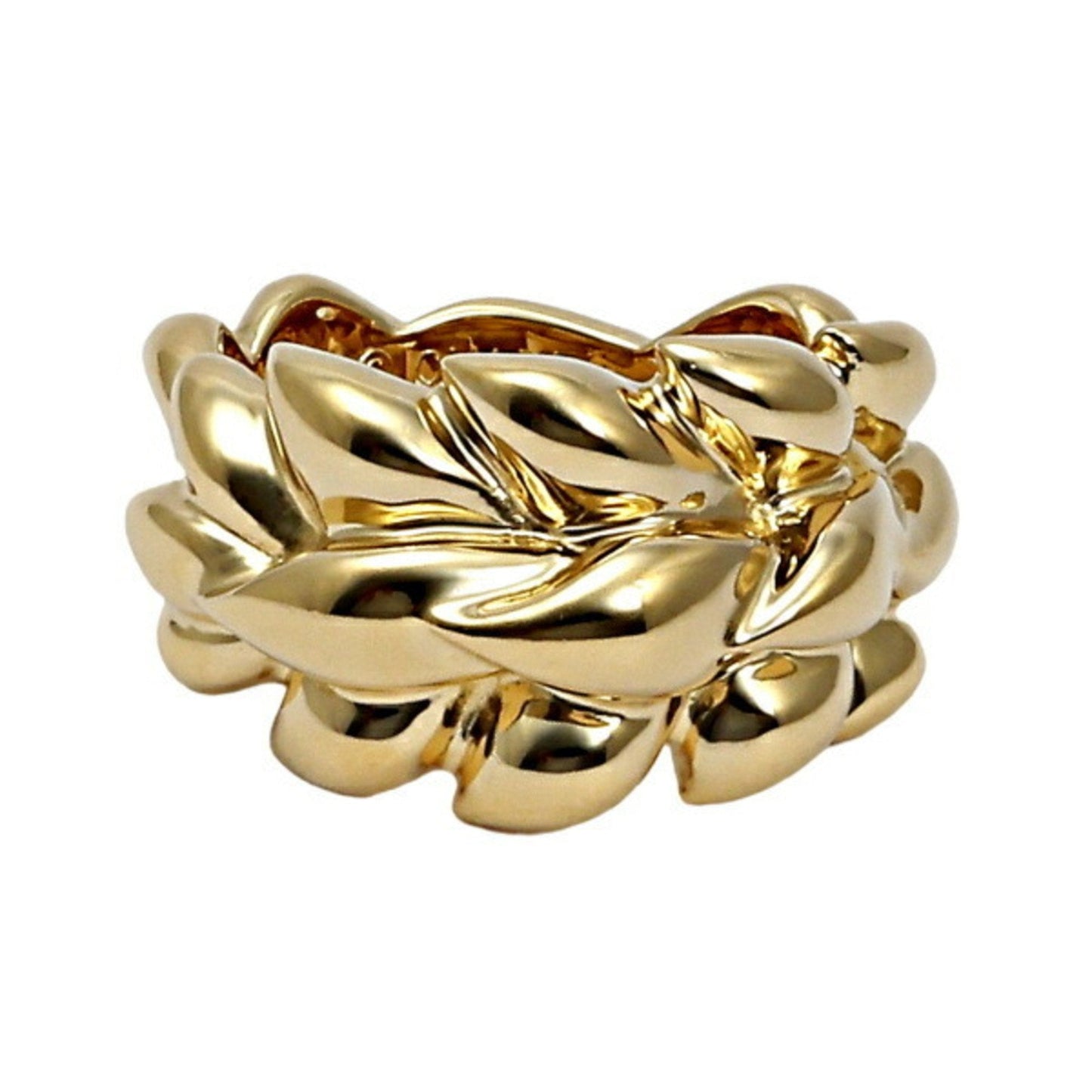 CHANEL Leaf K18YG Yellow Gold Ring