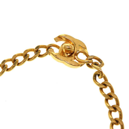 CHANEL Turnlock Cocomark 97P Gold Chain Necklace