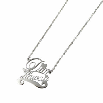 Christian Dior Metal Silver Necklace 0053Christian