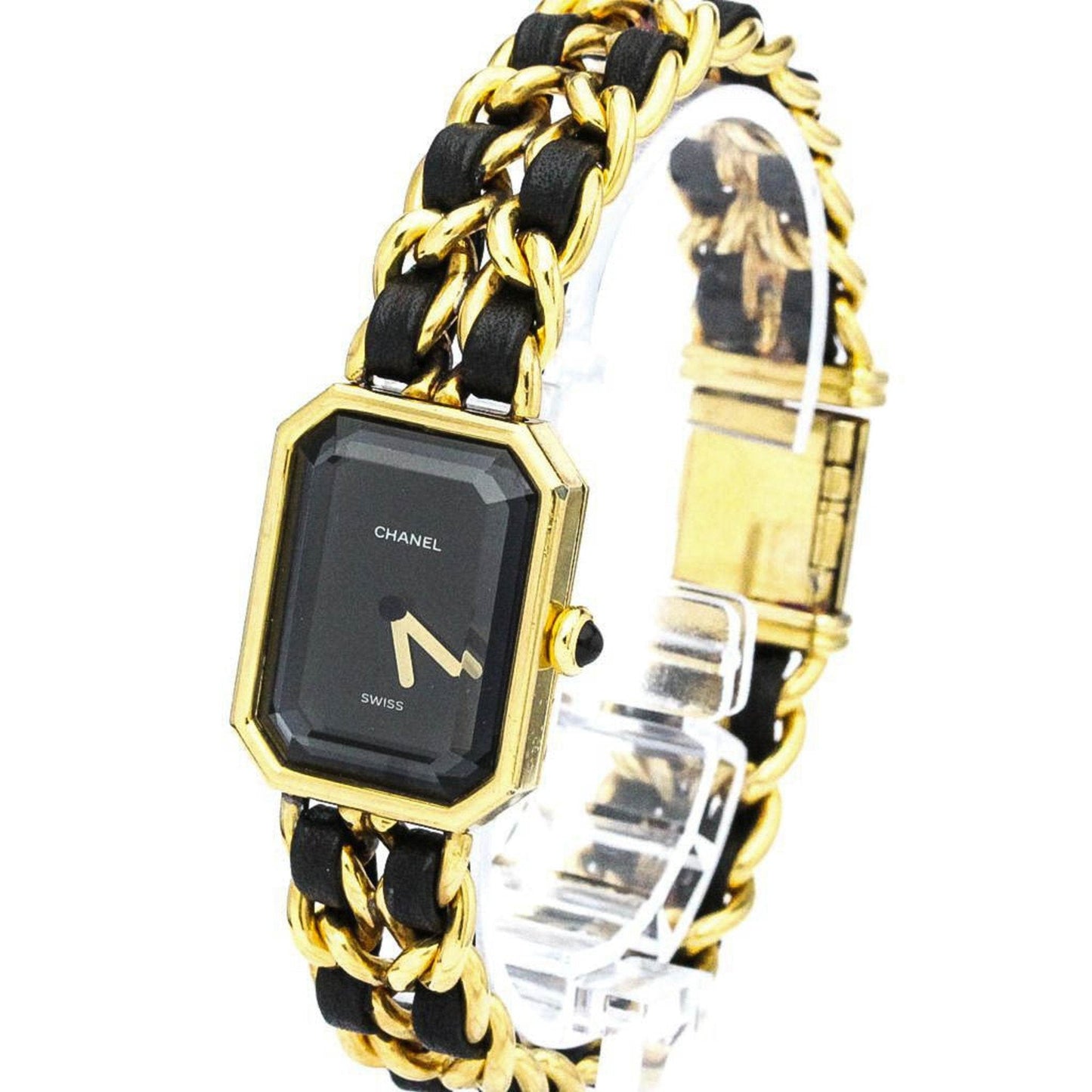 CHANEL Premiere Size L Gold Plated Quartz Ladies Watch H0001 BF563415