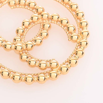 CHANEL Cocomark Circle Necklace Gold Women's