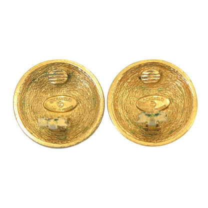 Chanel Coco Mark Matelasse Gold Earrings 0049 CHANEL