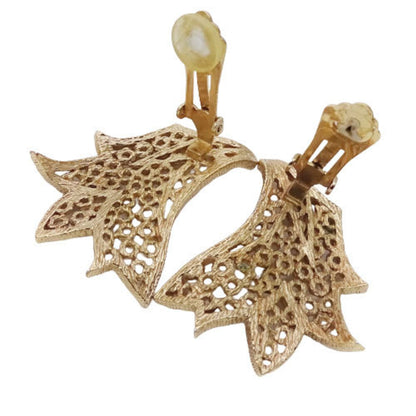 CHRISTIAN DIOR Earrings Women's Gold