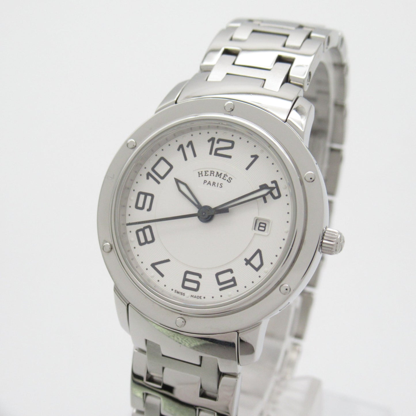 HERMES Clipper Classic Wrist Watch watch Wrist Watch CP1.310 Quartz White Stainless Steel