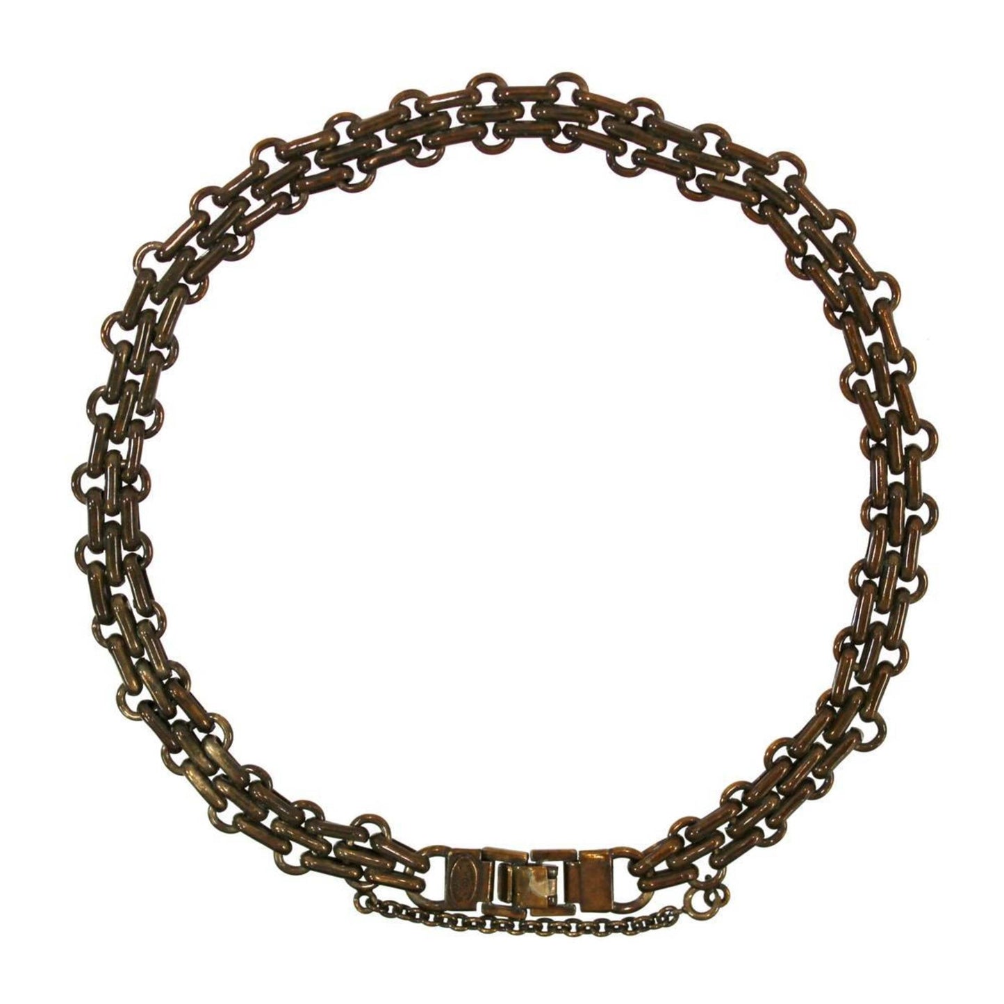 CHANEL choker necklace brown