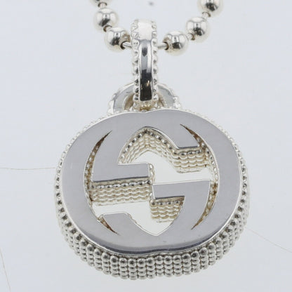 Gucci Necklace Interlocking G Flower Silver 925 Ladies Gucci