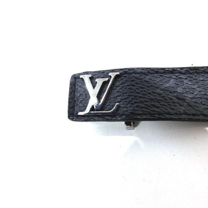 LOUIS VUITTON Monogram Eclipse Brasserie LV Bracelet 19 M6456 Louis Vuitton Leather Unisex Black Gray