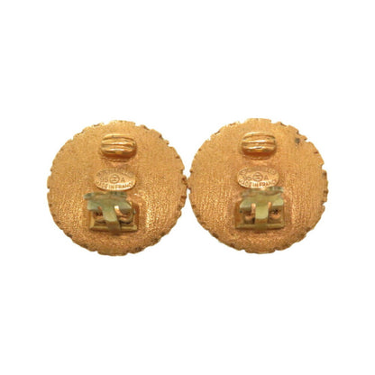 Chanel Vintage Coco Mark 95A Gold Earrings Accessories