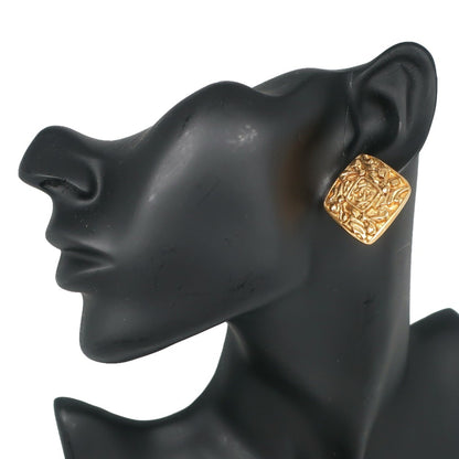 CHANEL here mark earrings vintage gold plated ladies