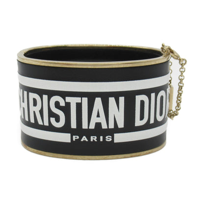 Dior Cuff Bracelet Black White leather