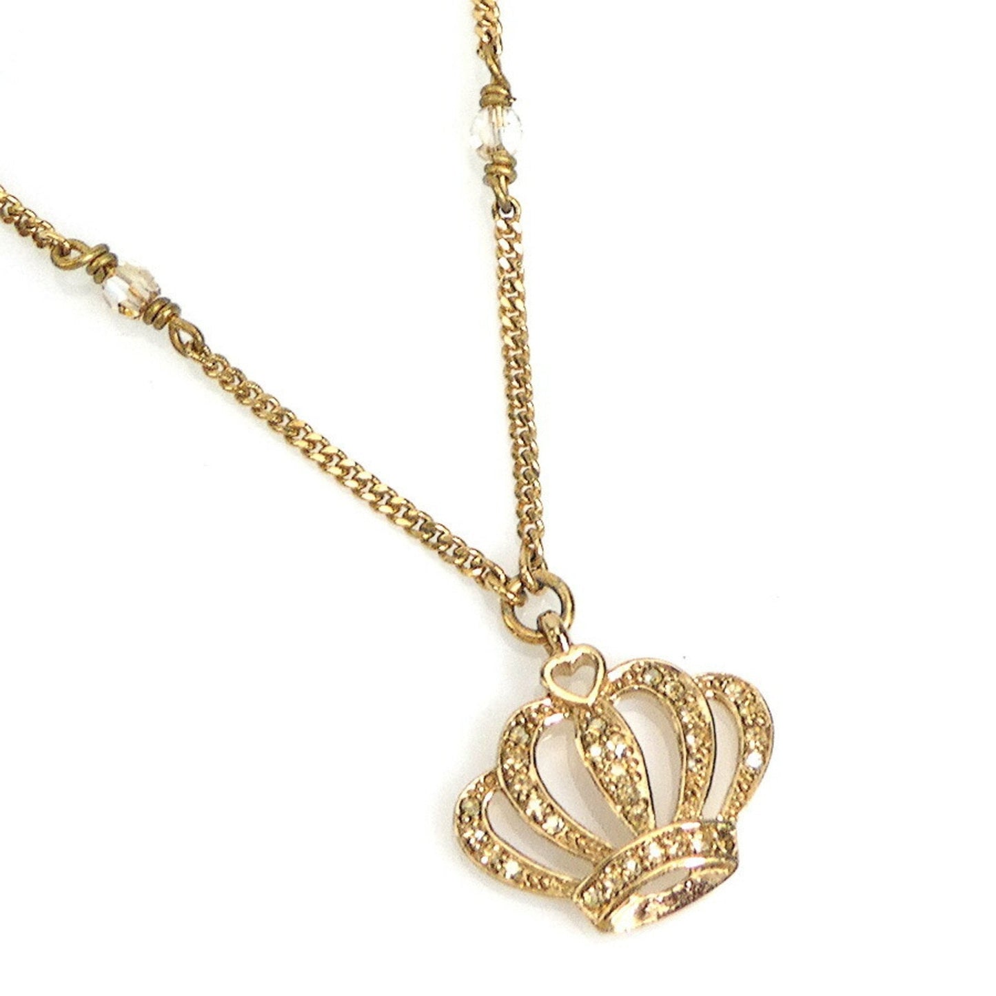 CHRISTIAN DIOR Necklace Metal Gold Women's