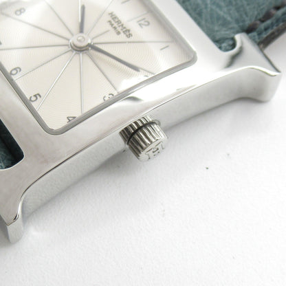 HERMES H watch Wrist Watch watch Wrist Watch HH1.210 Quartz Silver Stainless Steel Leather belt