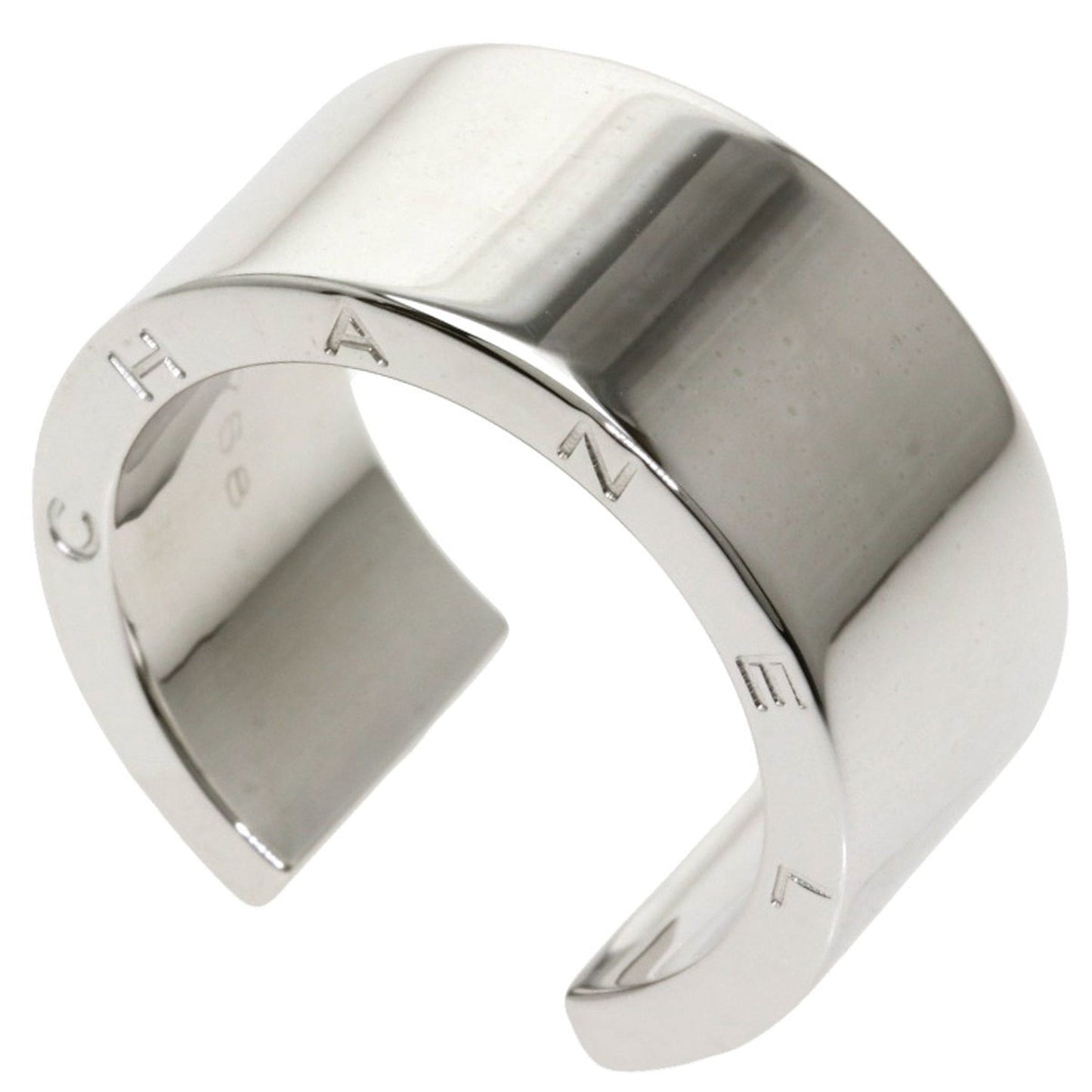 Chanel C Signature Ring / K18 White Gold Ladies CHANEL