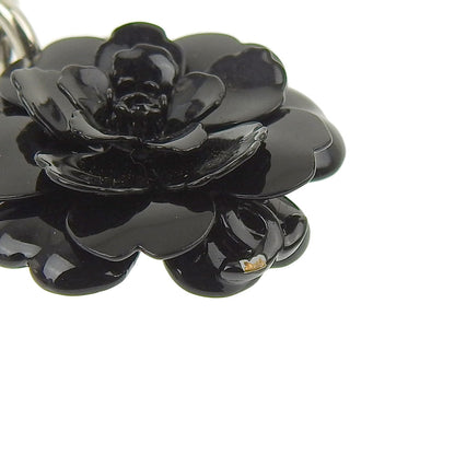 CHANEL necklace camellia here mark black