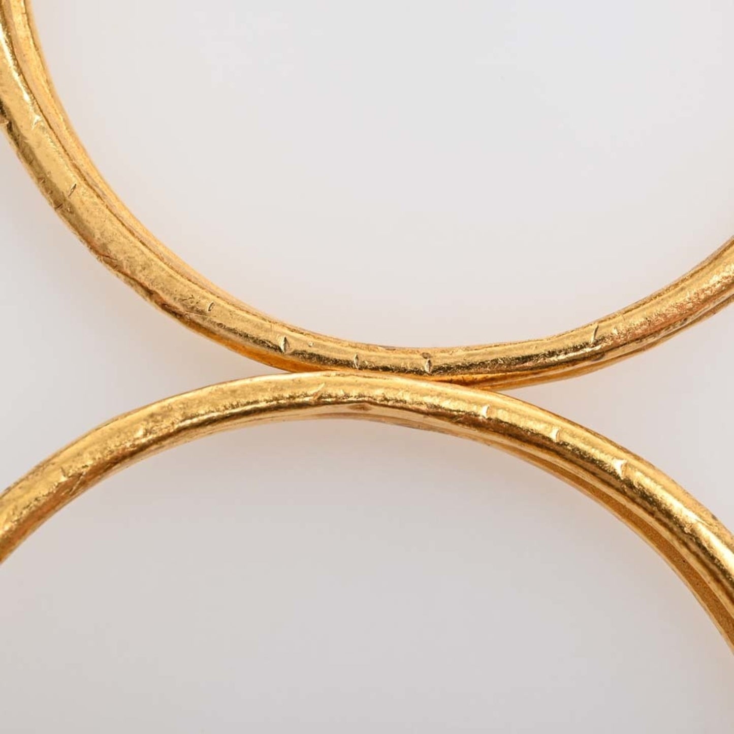 CHANEL Cocomark hoop earrings gold ladies