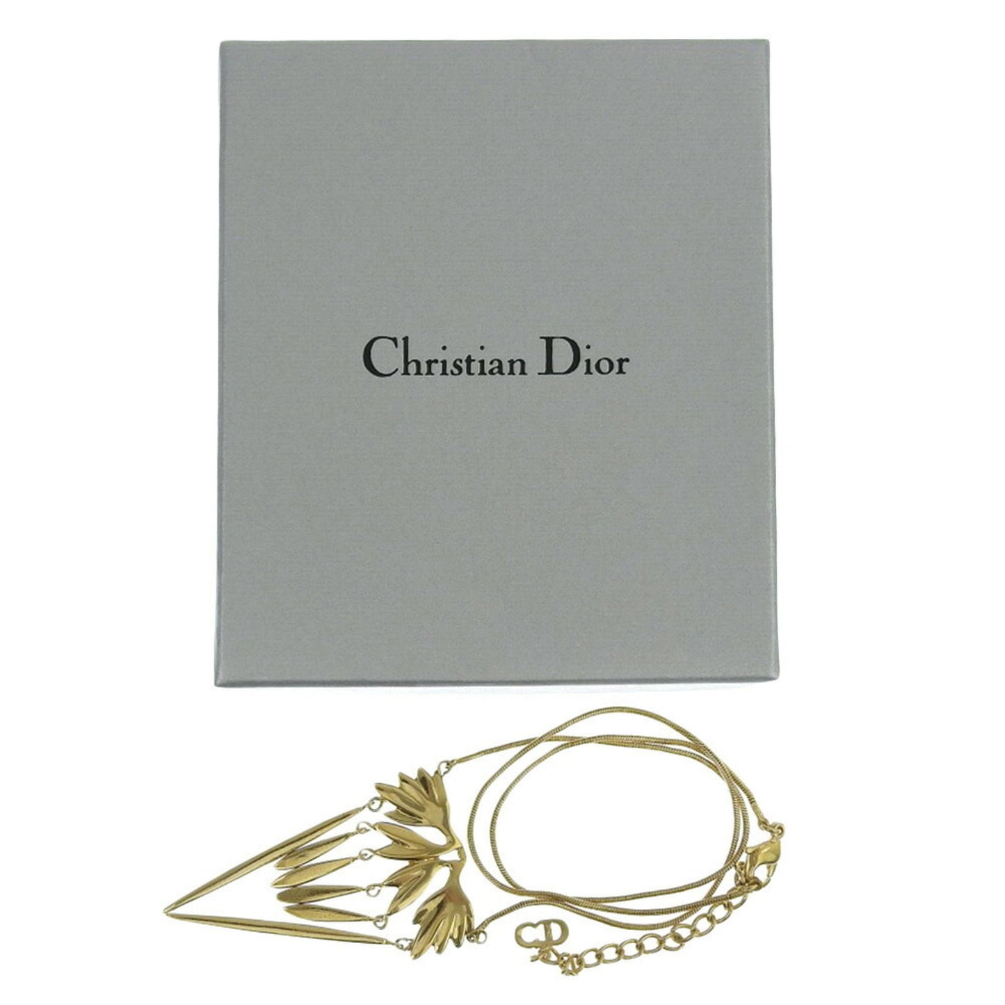 CHRISTIAN DIOR Vintage Gold Plated Women's Necklace