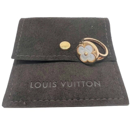 Louis Vuitton Berg Sun Blossom Nacre Ring Pink Gold Shell Mother of Pearl Women's