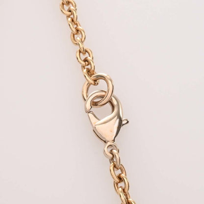 CHANEL Cocomark Circle Necklace Gold Women's