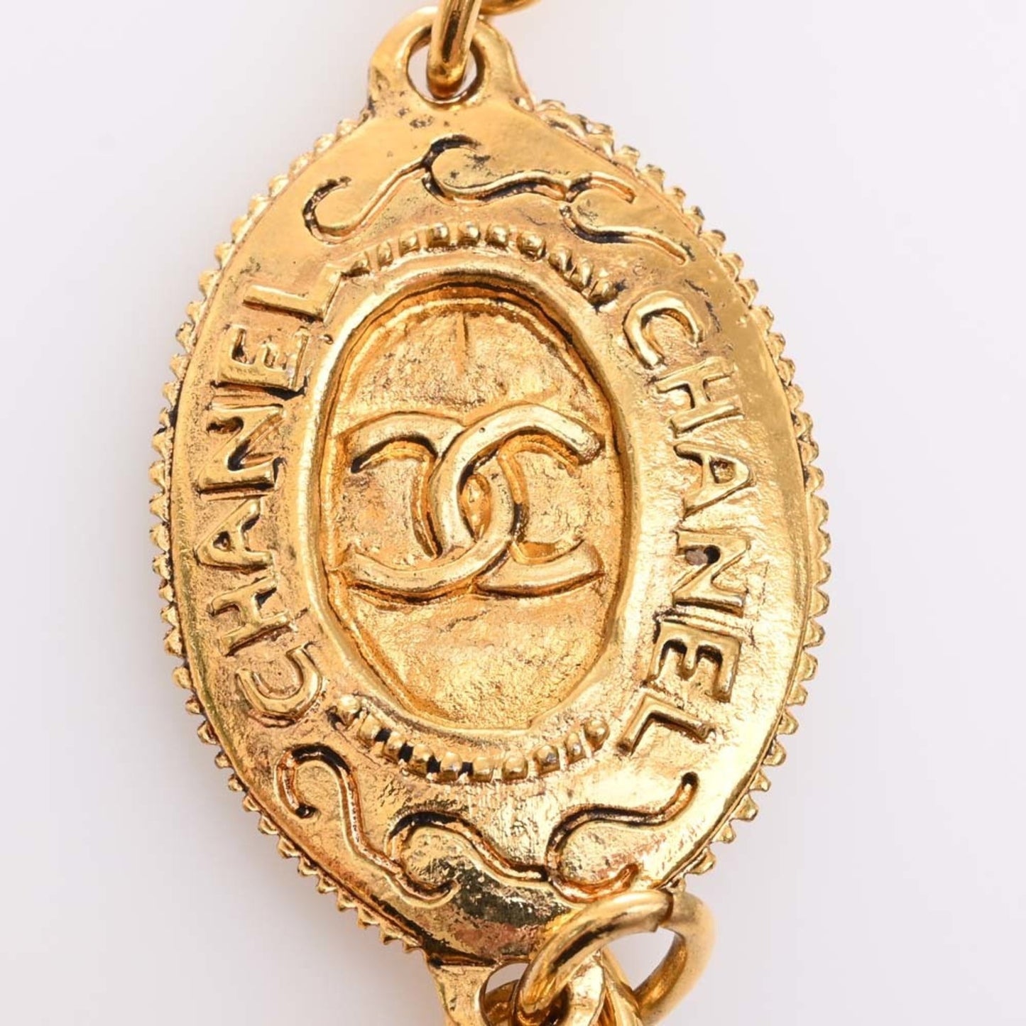 CHANEL Cocomark Necklace Gold Women's