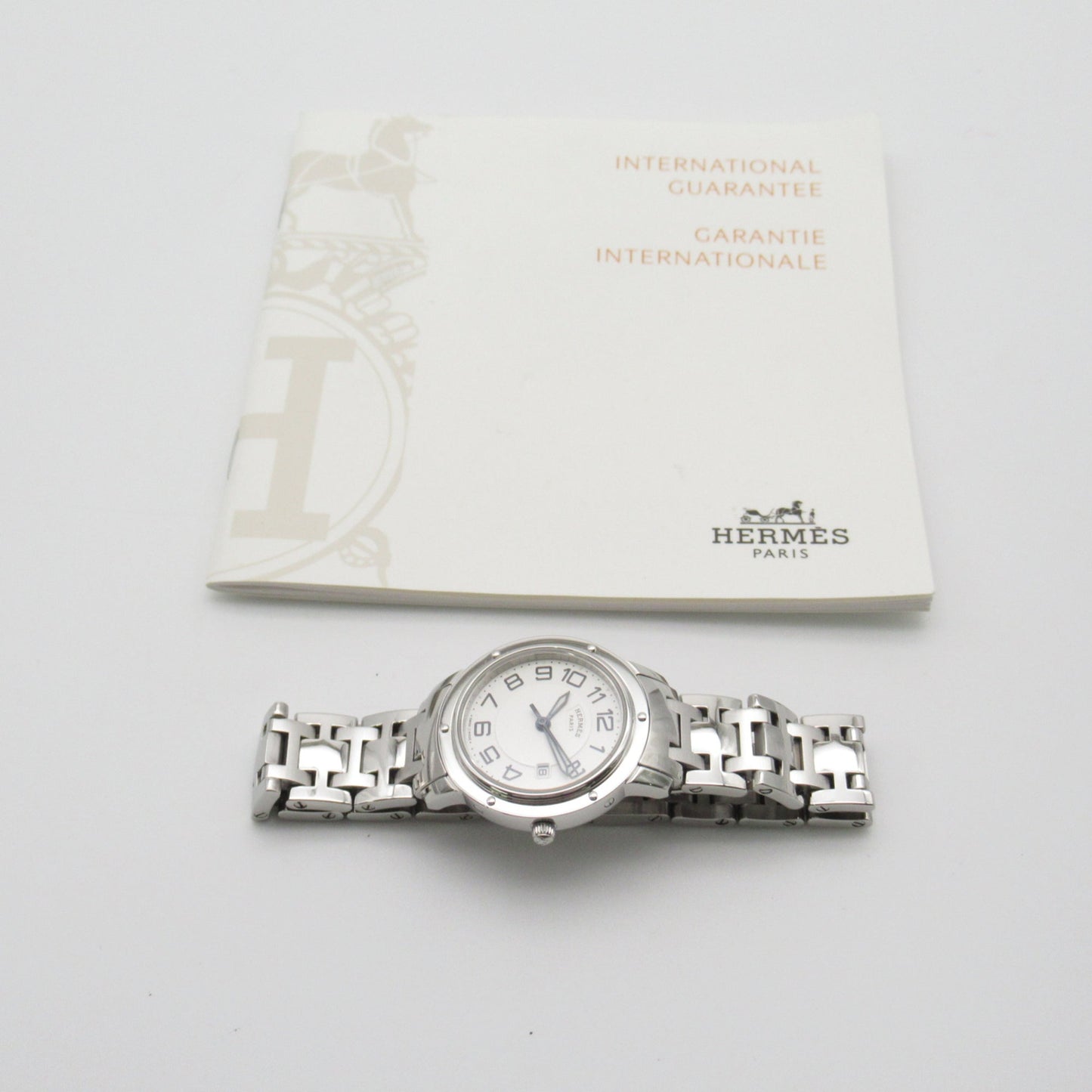 HERMES Clipper Classic Wrist Watch watch Wrist Watch CP1.310 Quartz White Stainless Steel