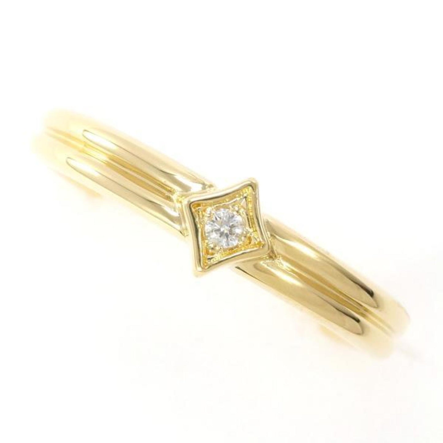 CHRISTIAN DIOR Dior K18YG Ring No. 11 Diamond 0.09 Total Weight Approx. 2.7g Jewelry