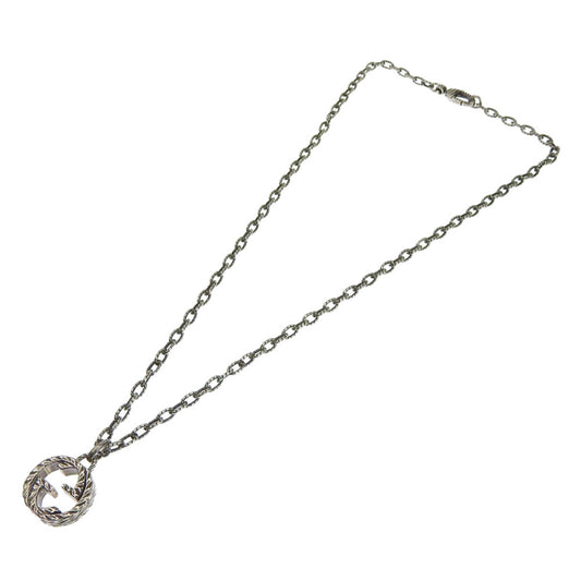 GUCCI Interlocking G Necklace SV925 Silver 925 455307